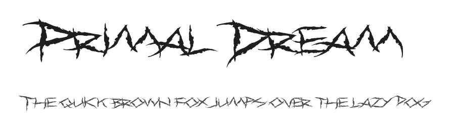 Primal Dream by Chequered Ink — Decorative Font