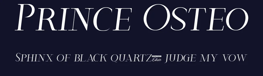 Prince Osteo by Edric Studio — Sans Serif Font — thumbnail 2