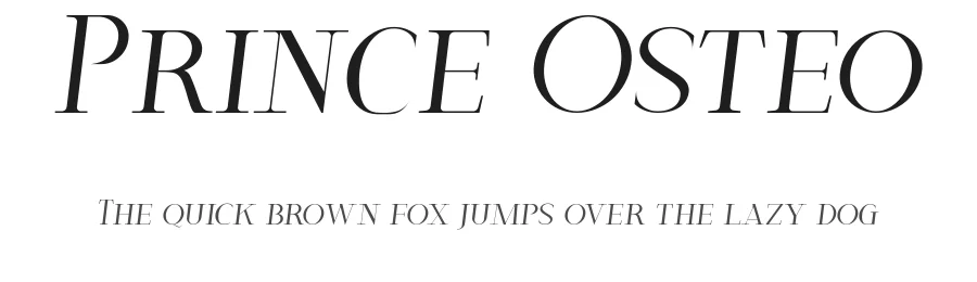 Prince Osteo by Edric Studio — Sans Serif Font