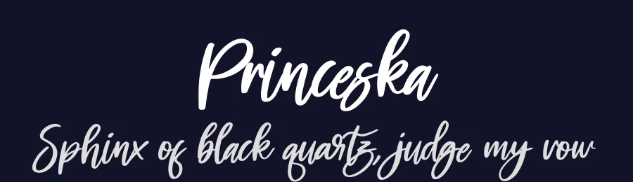 Princeska by Perspectype Studio - Letterena.com — Script Handwritten Font — thumbnail 2
