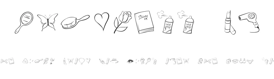 Princess BV by Jess Latham — Dingbats Font