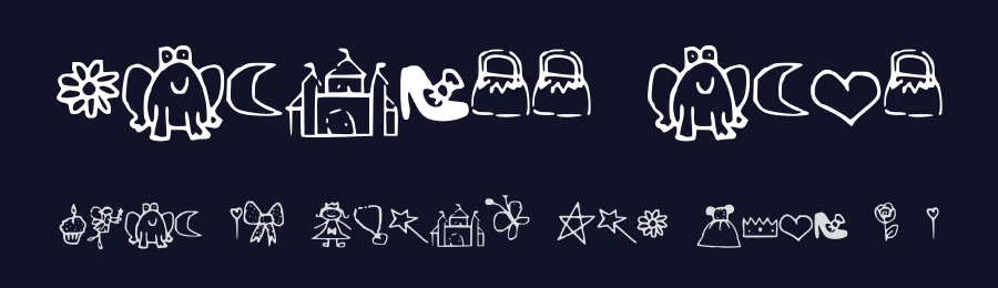 Princess Dings by MiniCandy — Dingbats Font — thumbnail 2