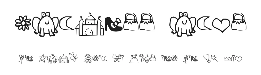 Princess Dings by MiniCandy — Dingbats Font