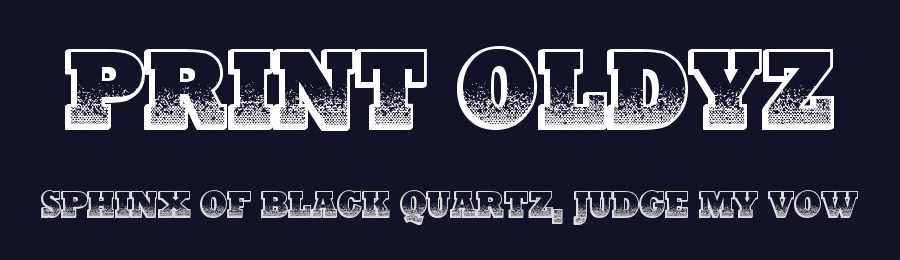 Print Oldyz by Jayde Garrow — Decorative Font — thumbnail 2