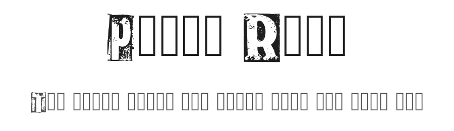 Print Room by Graphics Bam — Decorative Font