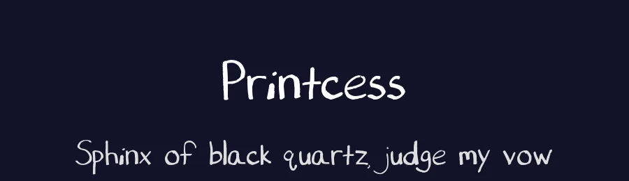 Printcess by Melissa Colburn — Script Handwritten Font — thumbnail 2