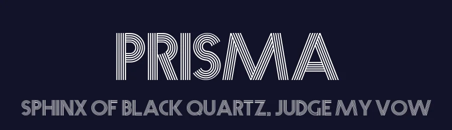 Prisma by Dieter Steffmann — Decorative Font — thumbnail 2