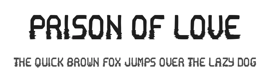 Prison of Love by Woodcutter — Decorative Font
