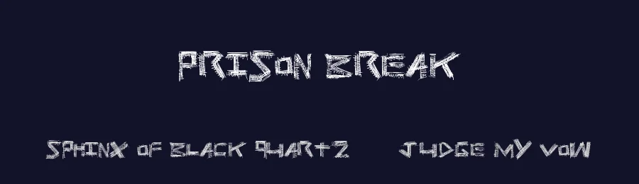 Prison Break by Xerographer Fonts — Decorative Font — thumbnail 2