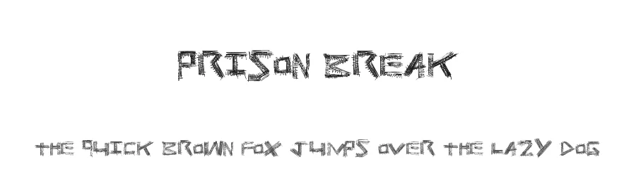 Prison Break by Xerographer Fonts — Decorative Font
