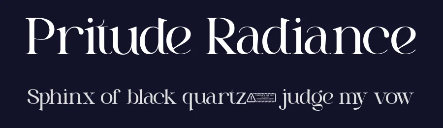 Pritude Radiance by Sohel Studio — Serif Font — thumbnail 2