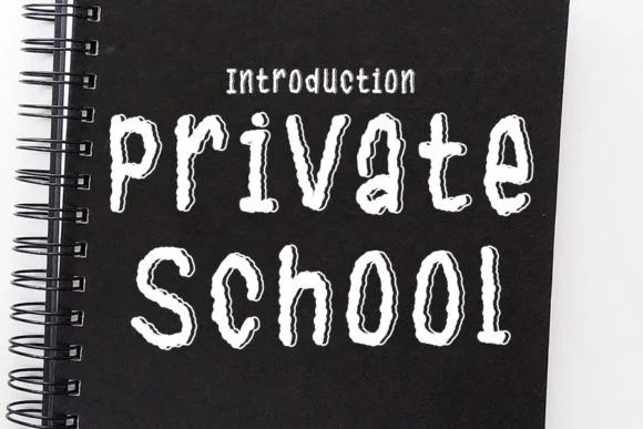 Private School Font by FL Space — Wedding Font