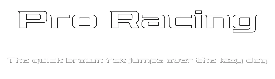 Pro Racing by Sronstudio โ Display Font