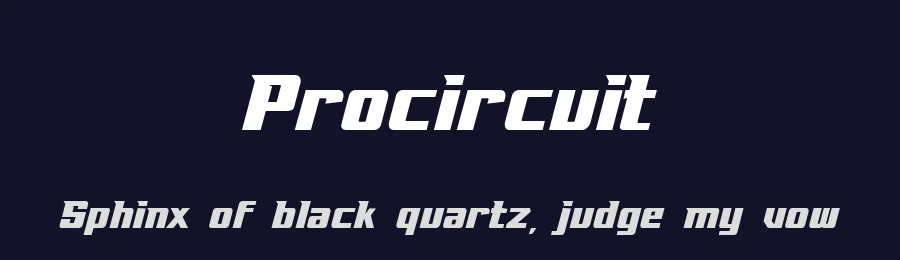 Procircuit by Sompong Pradubboot — Display Font — thumbnail 2