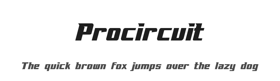 Procircuit by Sompong Pradubboot — Display Font