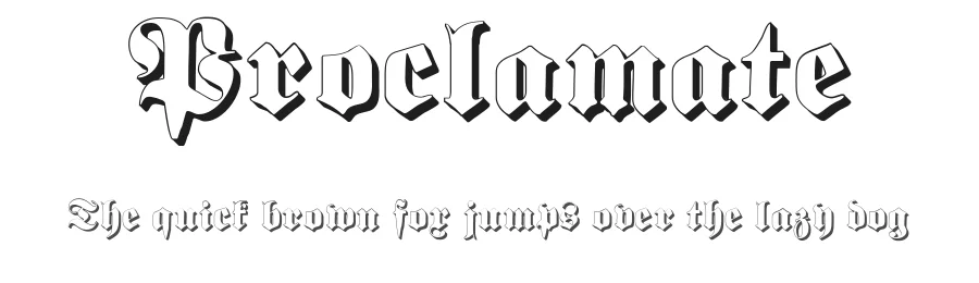 Proclamate by Paul Lloyd — Blackletter Font