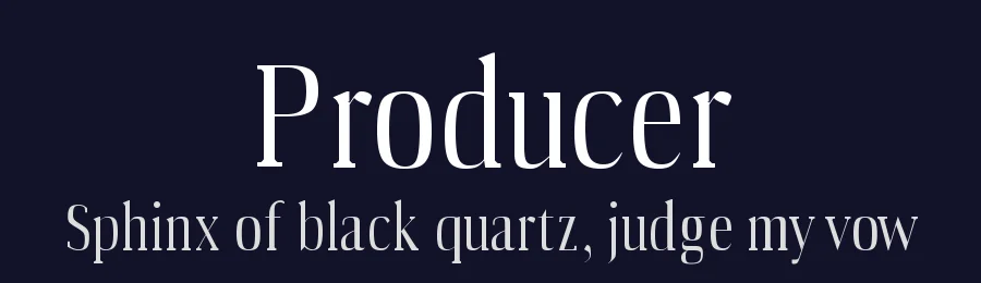 Producer by Istiko Rahadi — Serif Font — thumbnail 2
