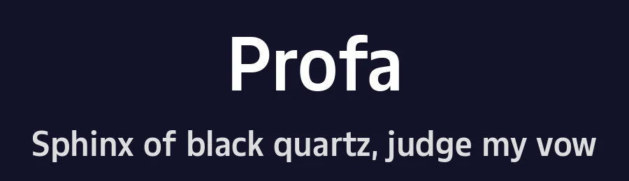 Profa by Eko Bimantara — Sans Serif Font — thumbnail 2