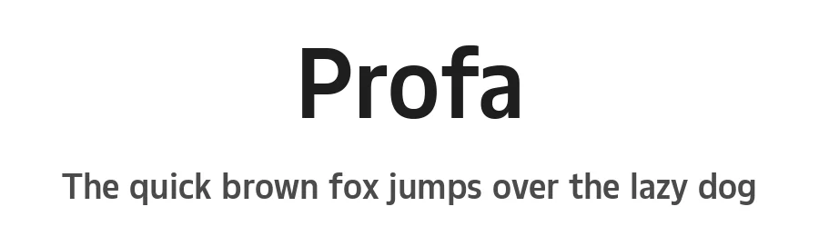Profa by Eko Bimantara — Sans Serif Font