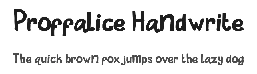 Proffalice Handwrite