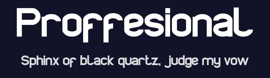 Proffesional by weknow — Sans Serif Font — thumbnail 2