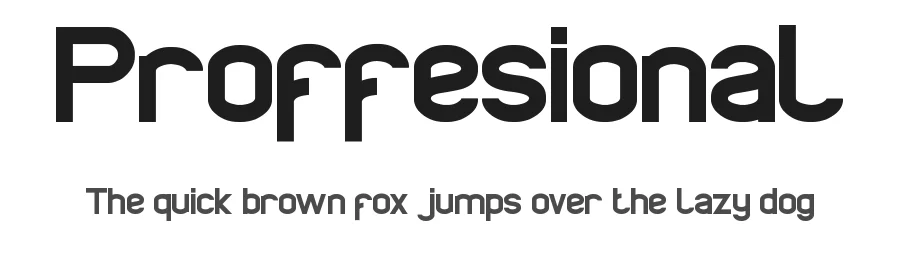 Proffesional by weknow — Sans Serif Font