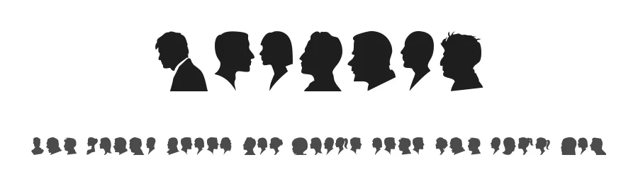 Profile by Woodcutter — Dingbats Font