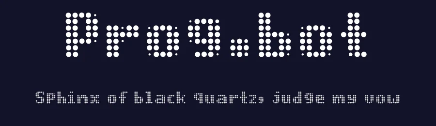 Prog.bot by Divide by Zero — Display Font — thumbnail 2