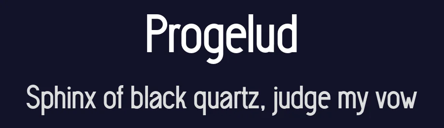 Progelud by Bearytype — Sans Serif Font — thumbnail 2