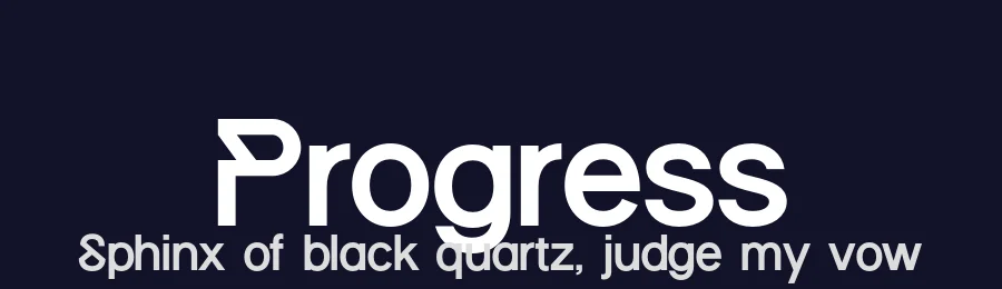 Progress by Khay Redd — Sans Serif Font — thumbnail 2