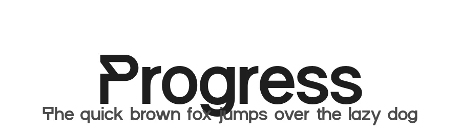 Progress by Khay Redd β Sans Serif Font