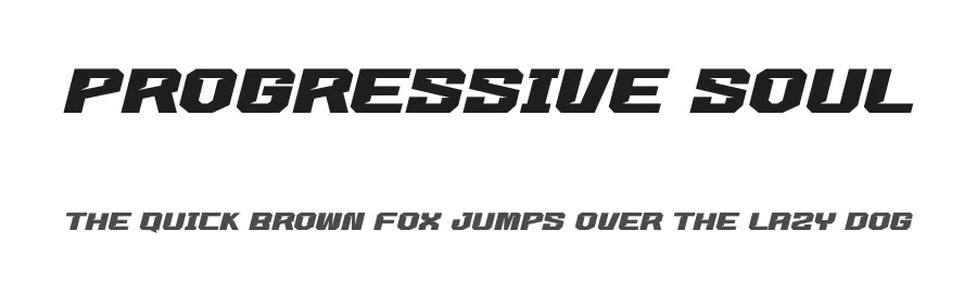 Progressive Soul by Sompong Pradubboot — Display Font