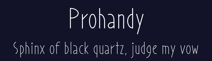 Prohandy by 7NTypes — Decorative Font — thumbnail 2