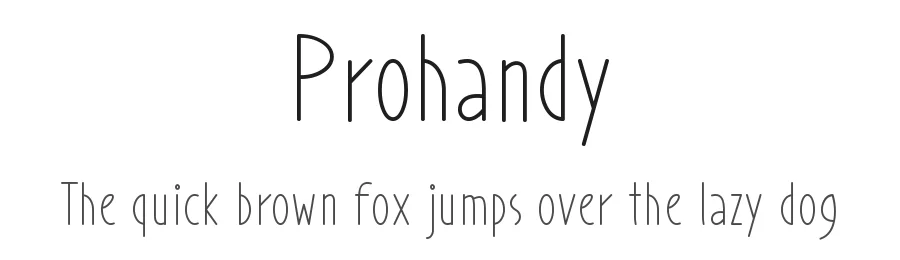 Prohandy by 7NTypes — Decorative Font