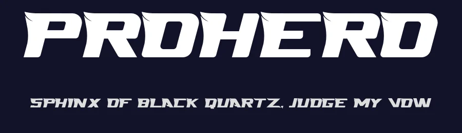 Prohero by Basni.std — Decorative Font — thumbnail 2