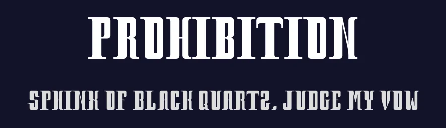Prohibition by Niels Beyer — Decorative Font — thumbnail 2