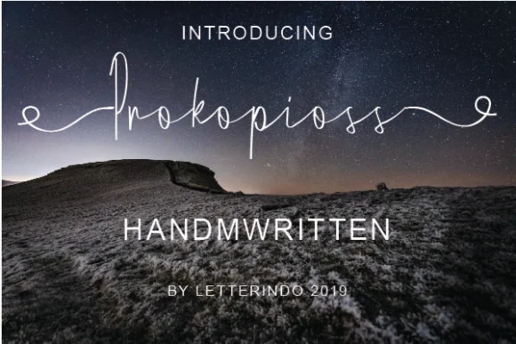 Prokopioss Font by johndesign540 — Script Handwritten Font