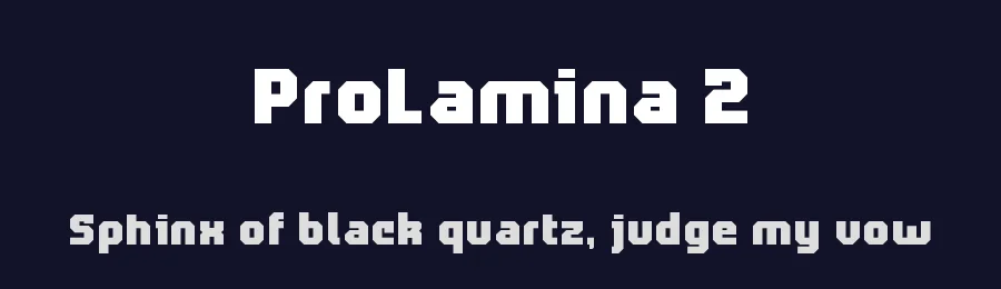 ProLamina 2 by CabreraTypo — Display Font — thumbnail 2