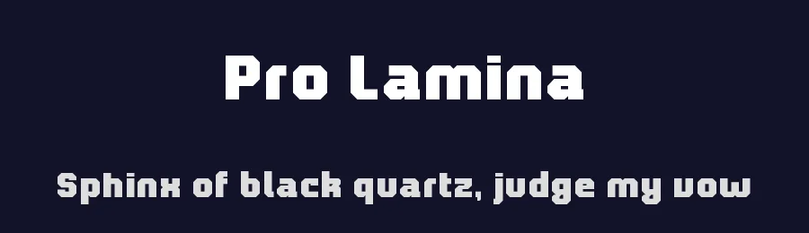 Pro Lamina by CabreraTypo — Display Font — thumbnail 2
