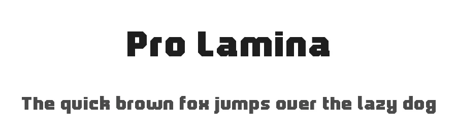 Pro Lamina by CabreraTypo โ Display Font