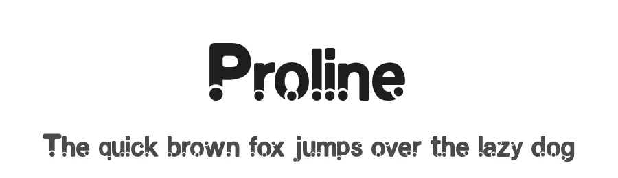 Proline by Kong Font β Decorative Font