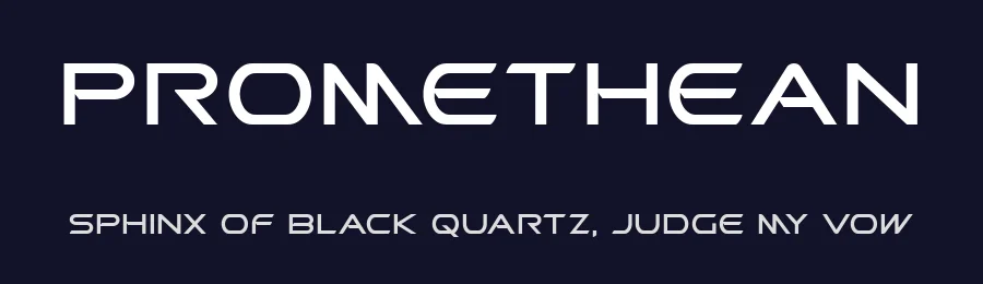 Promethean by Iconian Fonts — Display Font — thumbnail 2
