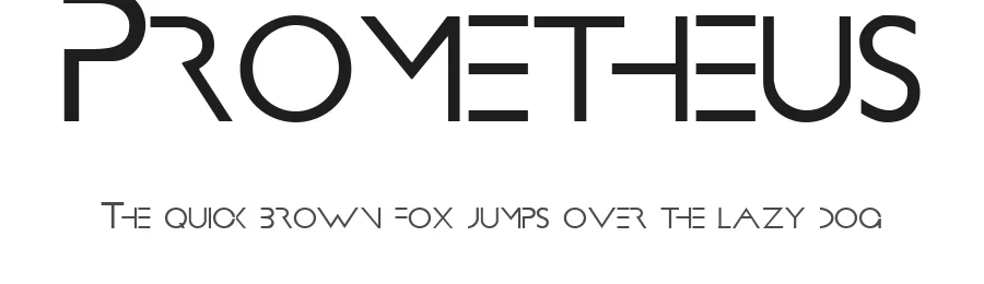 Prometheus by SpideRaYsfoNtS — Display Font