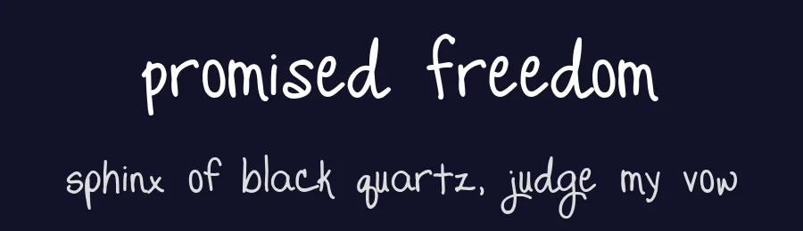 Promised Freedom by Kimberly Geswein — Script Handwritten Font — thumbnail 2
