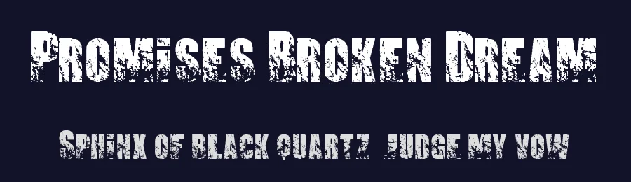 Promises Broken Dream by Gersan Borge A — Decorative Font — thumbnail 2