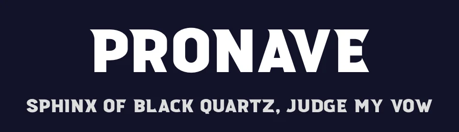 Pronave by Almarkhatype — Display Font — thumbnail 2
