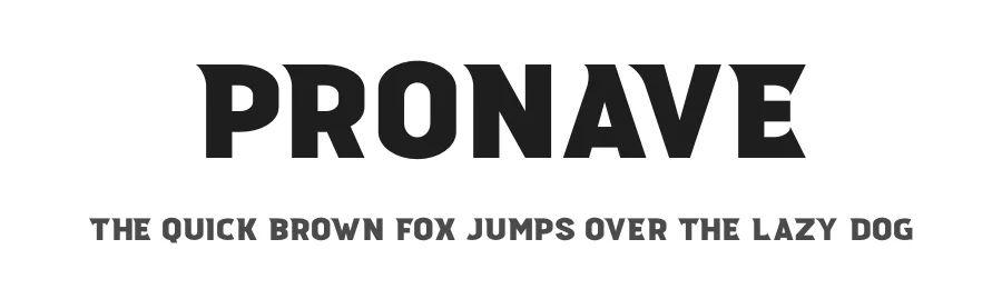 Pronave by Almarkhatype — Display Font
