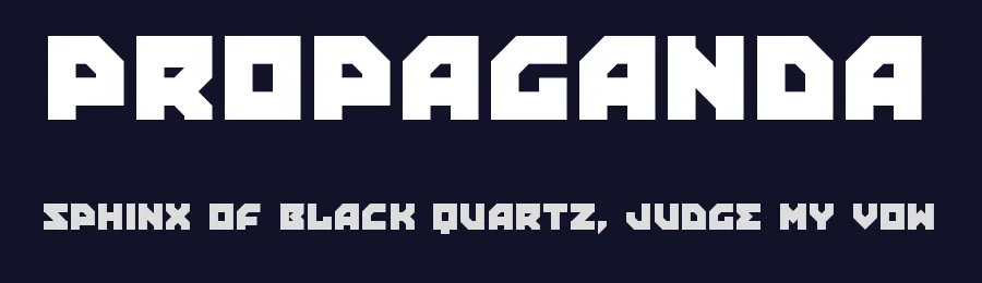 Propaganda by Matthew Welch — Decorative Font — thumbnail 2