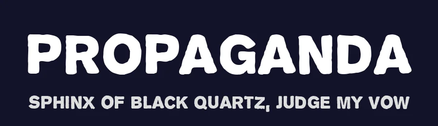 Propaganda by Apostrophic Labs — Decorative Font — thumbnail 2