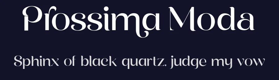 Prossima Moda by Måns Grebäck — Serif Font — thumbnail 2